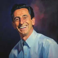 Frankie Valli at 56, 1993 painting